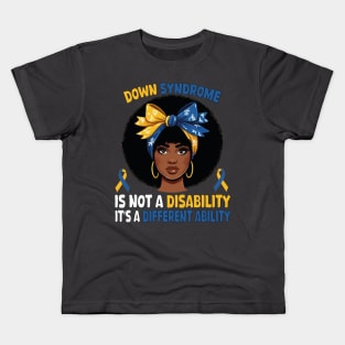 Down Syndrome Awareness Afro Hair Trisomy 21 For Black American Kids T-Shirt